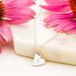 Engraved Forever in love heart necklace