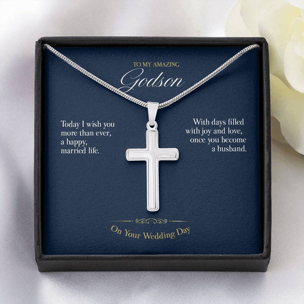 Gift message Cross for Godson