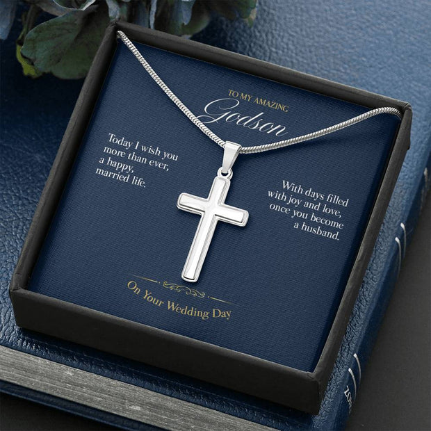 Gift message Cross for Godson