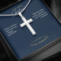 Gift message Cross for Godson