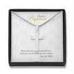 Gift Message necklace Baptism