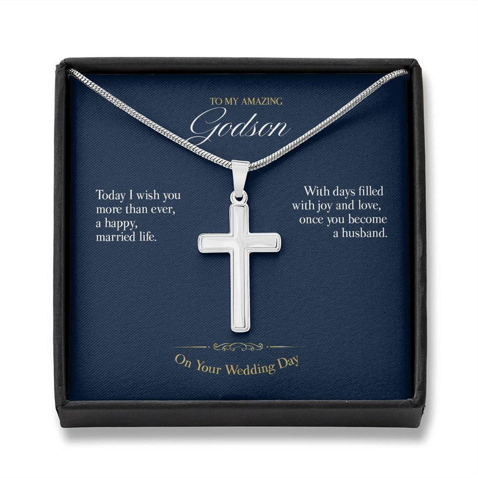 Gift message Cross for Godson