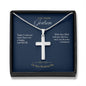 Gift message Cross for Godson