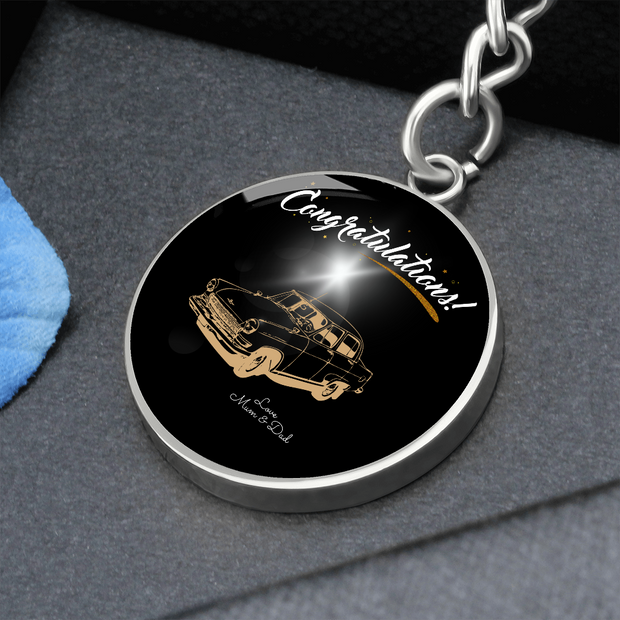 Vintage Style Driving test Celebration Keyring