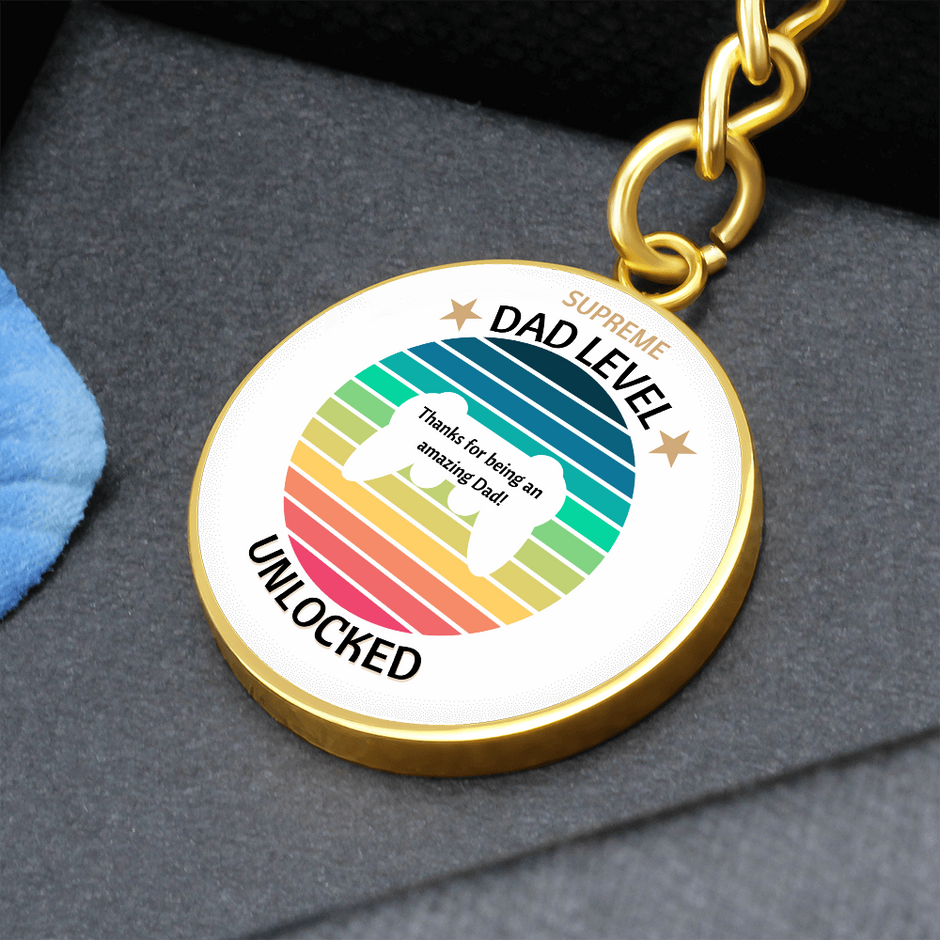 Supreme Dad gamer Keyring