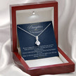 Ribbon Gift Message pendant for Daughter on her wedding day