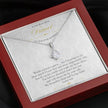 Gift Message Pendant to Fiance from boyfriend