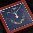 Gift message necklace for 21st birthday