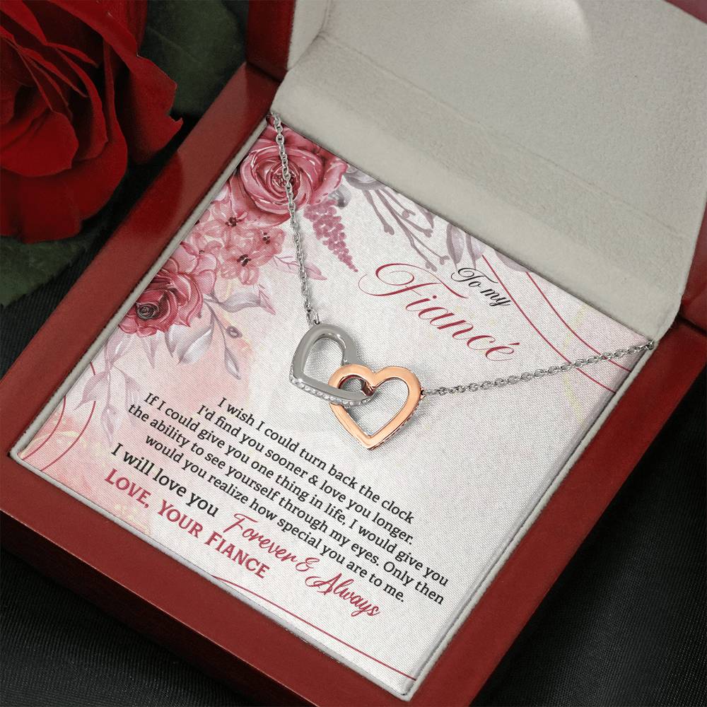 Forever fiance rose gold heart necklace7