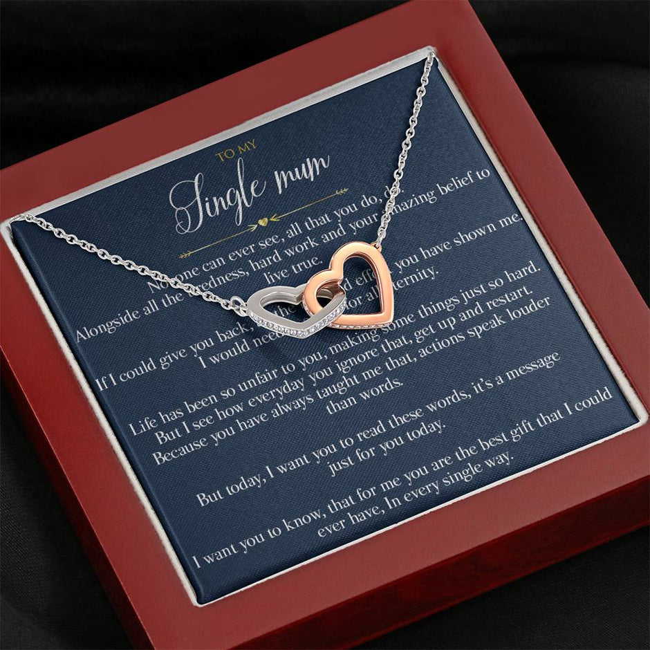 Gift message pendant for single mum