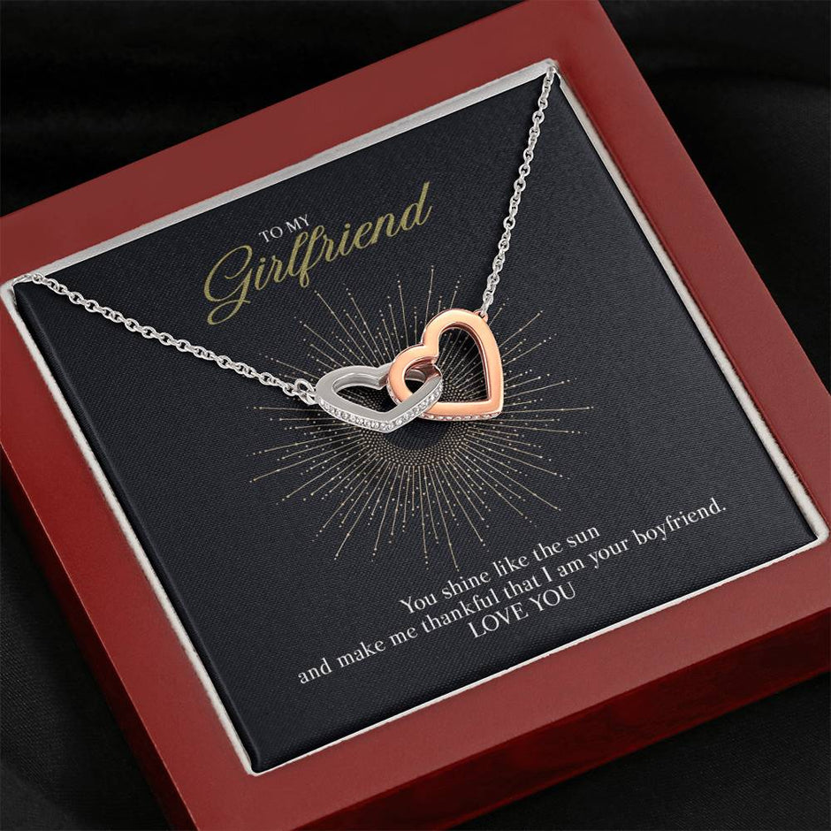 GIft message necklace for Girlfriend from Boyfriend