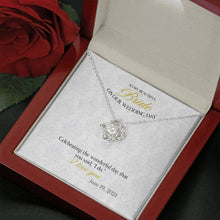 Load image into Gallery viewer, Gift Message necklace for Bride from Groom
