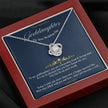 Gift message gift to Goddaughter to become a wife necklace