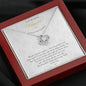 Gift Message Love knot pendant to Fiance