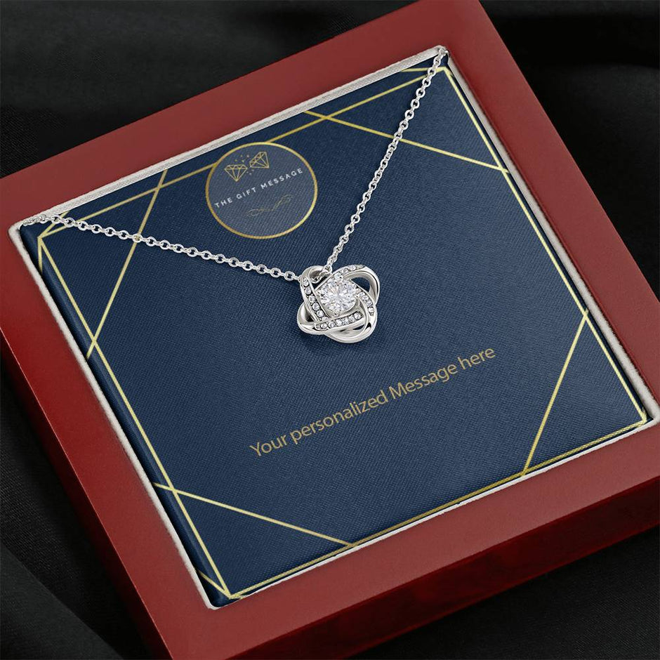 The Gift Message jewelled Love Knot