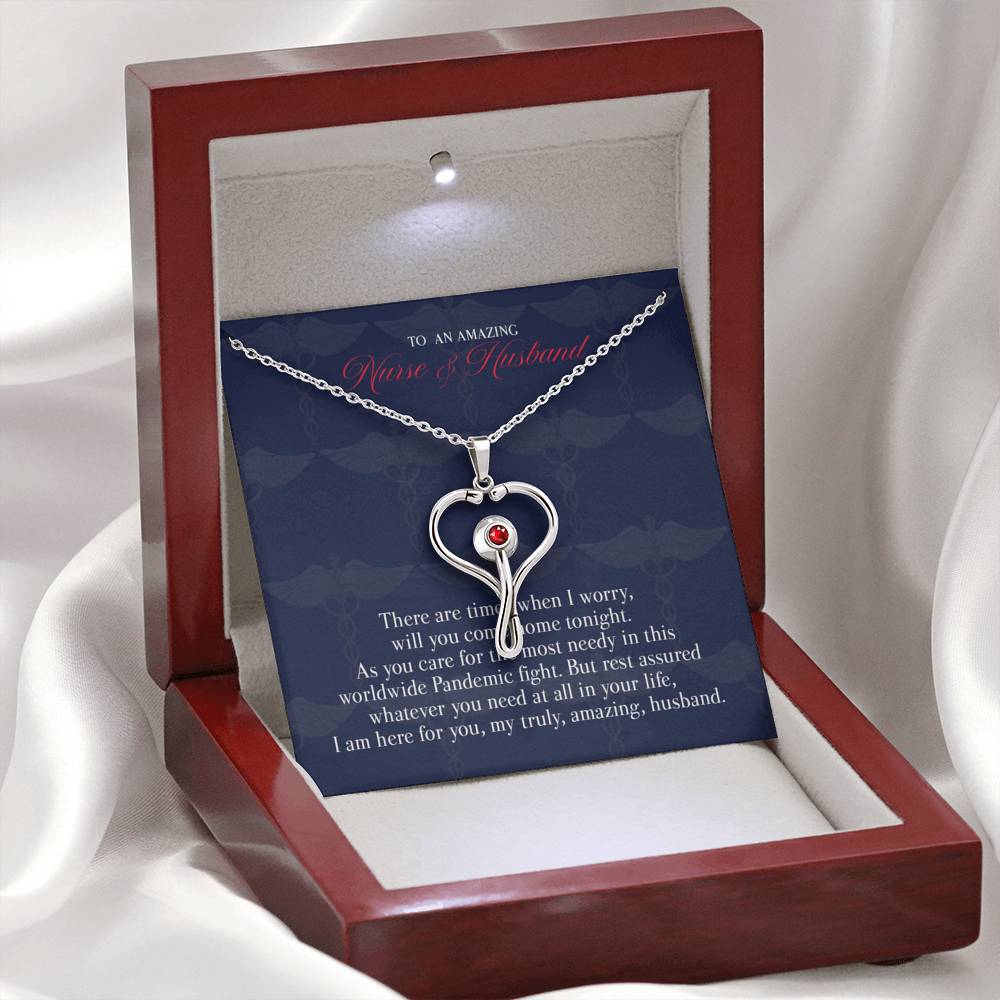 Gift Message Necklace to Nurse Husband
