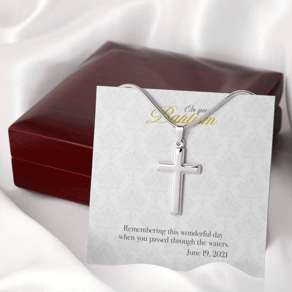 Gift Message necklace Baptism