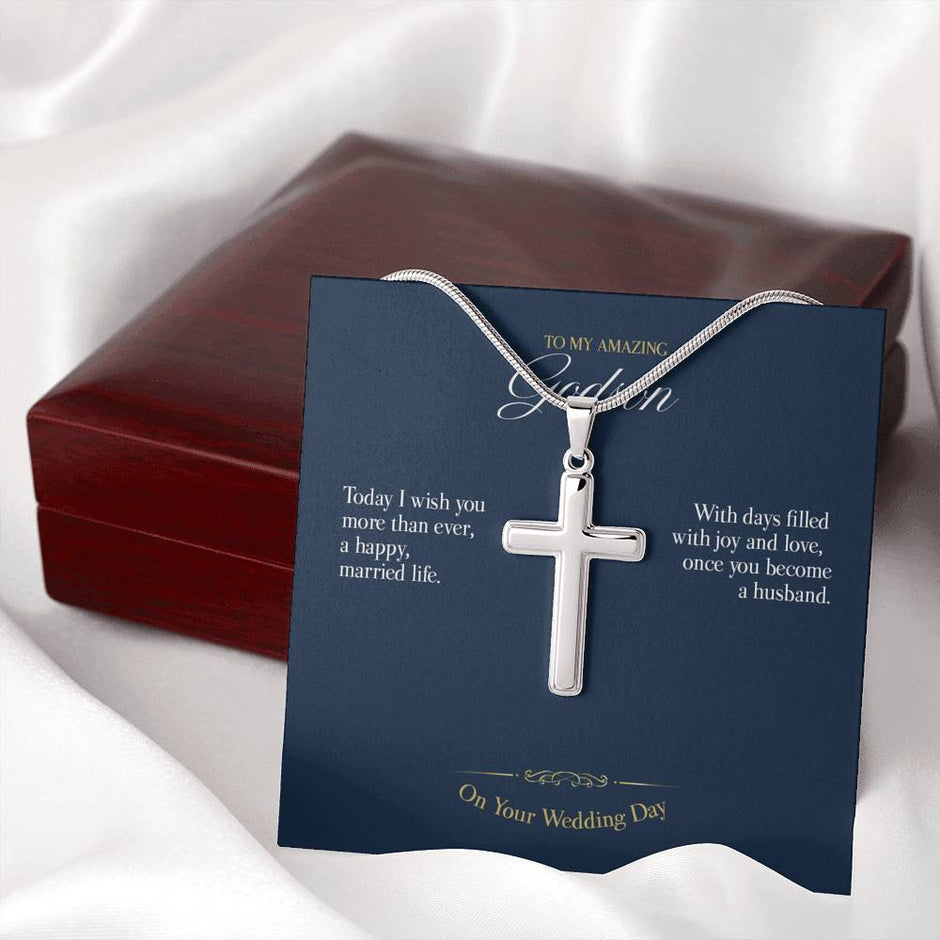 Gift message Cross for Godson