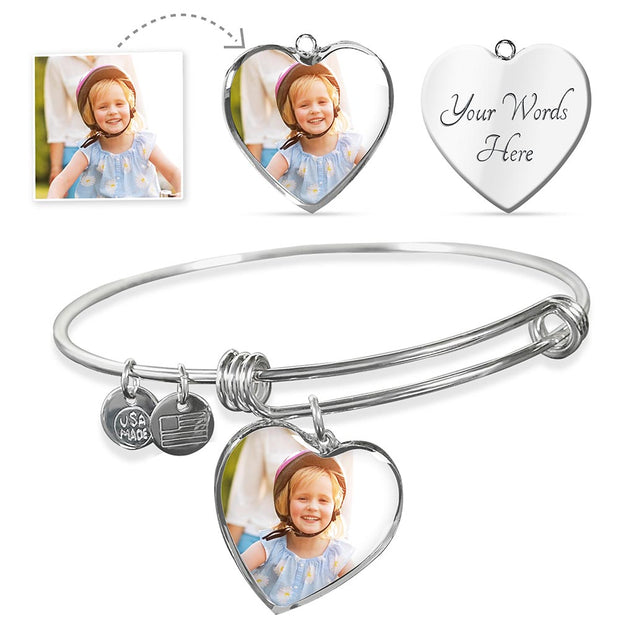 Your heart is my heart Mum Bangle