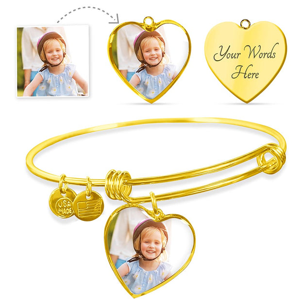Your heart is my heart Mum Bangle