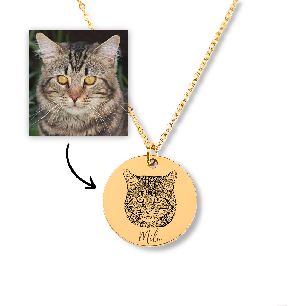 Cat Mama Unconditional love Memorial necklace