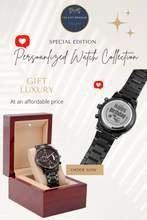 Load image into Gallery viewer, Gift Message Biker Personalized Watch
