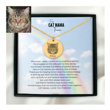 Load image into Gallery viewer, Cat Mama Unconditional love Memorial necklace
