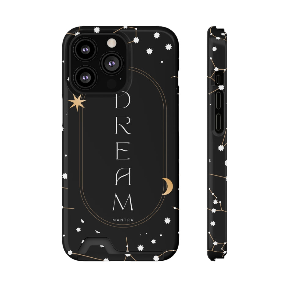 Mantra Dream Phone Case With Card Holder