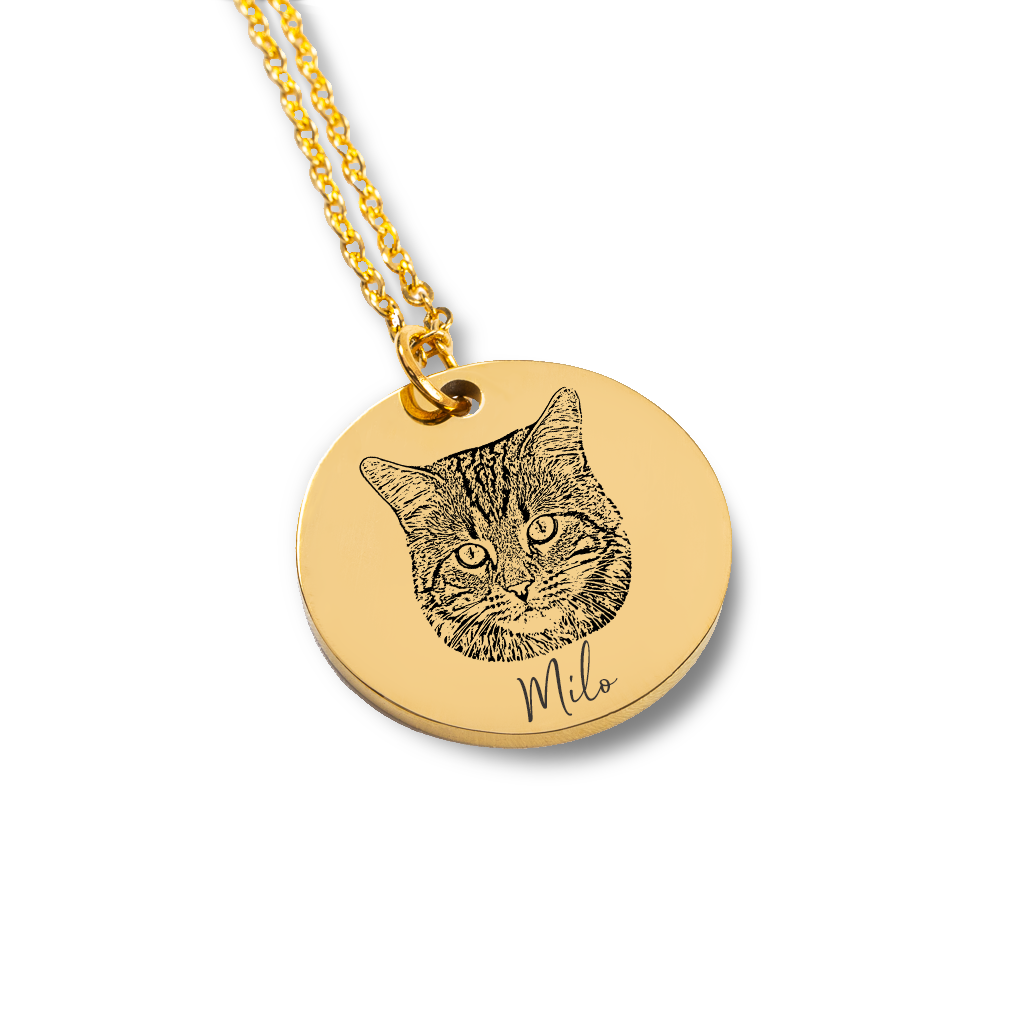 Cat Mama Unconditional love Memorial necklace