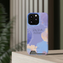 Load image into Gallery viewer, Mantra Self belief Cloud Phone Case With Card Holder
